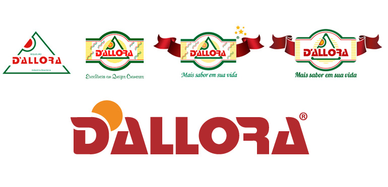 Evolução da marca D'allora Evolução da marca D'allora